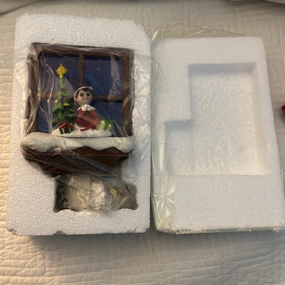 Elf on the Shelf nightlight in box Scout Elf night time sky in window Xmas nice - Picture 14 of 16
